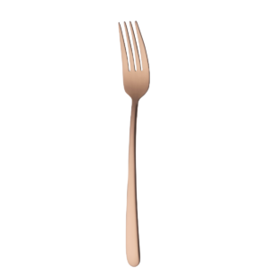 Table Fork Ibiza, Satin Copper Color, 1 Dz/Case