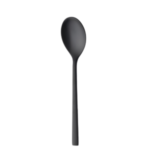 Dessert Spoon Montreux, Satin Black Color, 1 Dz/Case