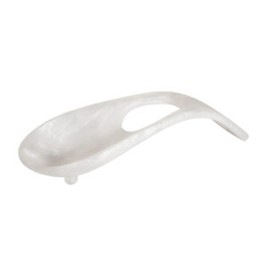 Curved Spoon Rest, Shell Color, Resin, Each