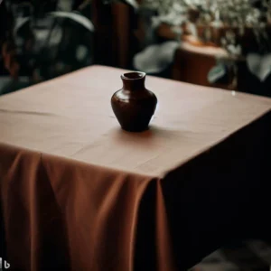 Rectangular Table Cloth, Chocolate Brown Color, 54" x 96", Each