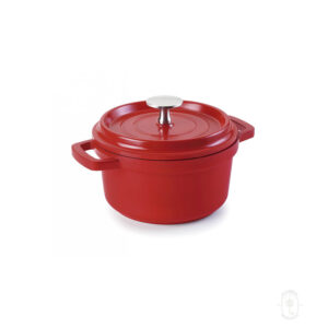 Round Casserole, 1/3 Qt, Red Color, Each