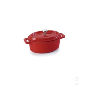 Oval Casserole, 6 7/10 Qt, Red Color, Each