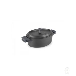 Oval Casserole, 6 7/10 Qt, Black Color