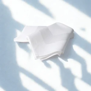 Dinner Napkin, Satin Band, White Color, 20" x 20", 12/Case