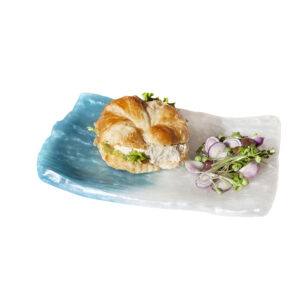 Rectangle Tray Ripple, 12" x 9" x 7", Resin, Each