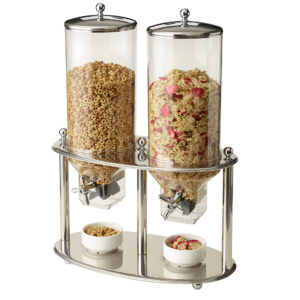 Double Cereal Dispenser, 11.6 Qts per Dispenser, Each