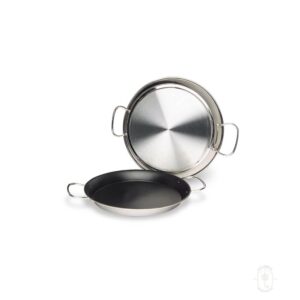 Round Paella Pan, Non-Stick, D 12 3/5" (5 Portions), Each