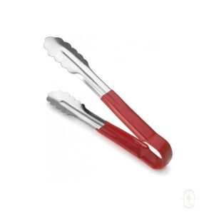 Acrylic Tongs, Red Handle, 9 9/20", Each