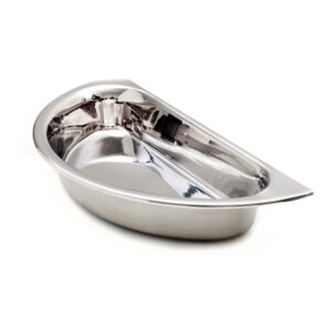 Half Food Pan, For 2 Gal Round Chafer, Stainless Steel, Each