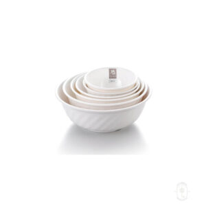 Bowl, Melamine, White Color, 6" x 3", 12/Case