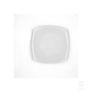 B&B Plate Stilo, 6" x 6", White Color, 6 Units/Case