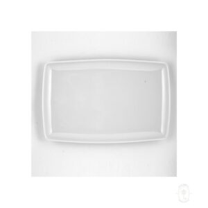 Rectangle Platter Stilo, 14" x 9", White Color, 6 Units/Case