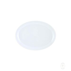 Oval Platter Corella, 12" x 9", White Color, 6 Units/Case