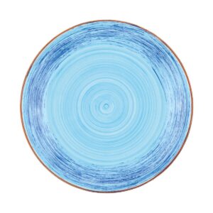 Dinner Plate Spiral, D 10", Blue Color, 6 Units/Case
