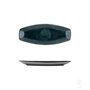 Semi-Oval Platter Reactiv, 11" x 5", Dark Blue Color, 6/Case