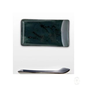 Appetizer Plate Reactiv, 8.5" x 4.75", Dark Blue Color, 6/Case