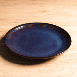 Coupe Plate Indigo, D 9", Indigo Color, 6 Units/Case