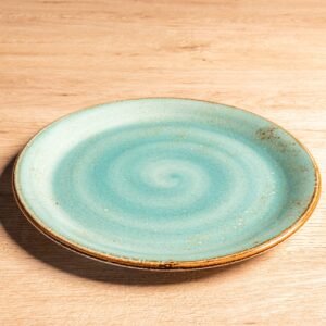 Coupe Plate Craft, D 10", Aqua Color, 1 Dz/Case