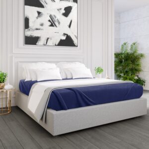 Full/Queen Fleece Blanket, 90"x 90", Blue Navy Color, Each