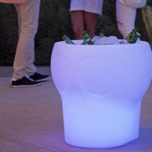 Skull Shaped Table, Rechargeable Battery, Each