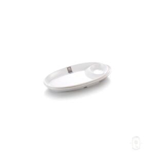 Oval Plate with Dipper, Melamine, 16" x 9 1/2", 7/Case