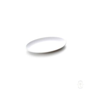 Oval Platter, Melamine, White Color, 18" x 8", 9/Case