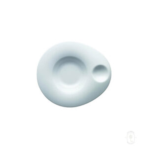 Deep Plate Ovo, 10.63" x 9.45", White Color, 6 Units/Case