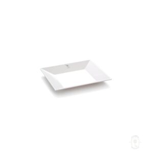 Square Plate, Melamine, White Color, 10"x10", 15/Case