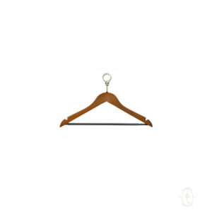 Anti Theft Shirt Hanger, Mahogany Wood, 100/Case