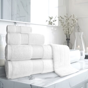 Washcloth Towel Miasma, 13"x 13", White Color, 1 Doz/Case