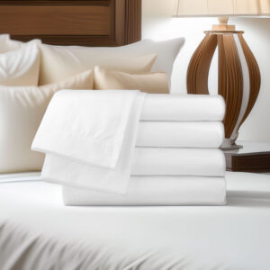 Queen Fitted, 60" x 80" x 15", White Color, 300 TC, 1 Doz/Case