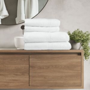 Bath Towel Silver, 22" x 44", White Color, 10 Doz/Bale
