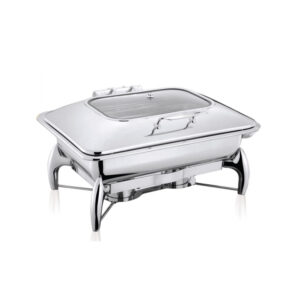 Rectangular Chafing Dish, W/Stand, Silver Color, Each