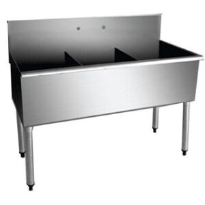 Sink with 3 Compartments, 36" x 24.6" x 41", Each