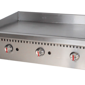 Griddle, CounterTop, 90.000 BTU, 7/8" Thick Smooth Steel, Each
