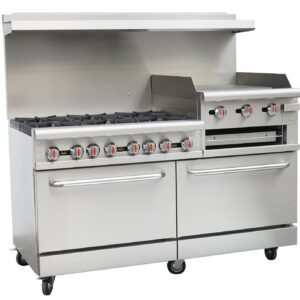 Range, 6 Burners,1 Griddle and Broiler, Each