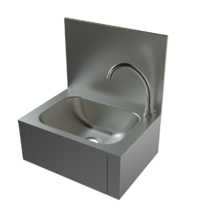Knee‐Operated Hand Sink with BackSplash, Each