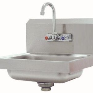 Hand Sink with Drain and Faucet, Each