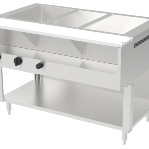 Water Bath Hot Food Table, 3 Compartments, Each